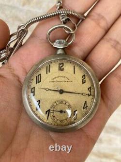 Vintage Chrometre Corgemont Watch Military Swiss Made Ww2 1940's Very Rare Works