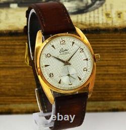 Vintage Collectible Rare Swiss Men's Wristwatch Creation 17JGold Plated Watch