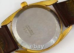 Vintage Collectible Rare Swiss Men's Wristwatch Creation 17JGold Plated Watch