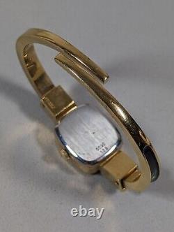 Vintage Consul Swiss 17 Jewel Flower Covered Bracelet Band Watch Rare