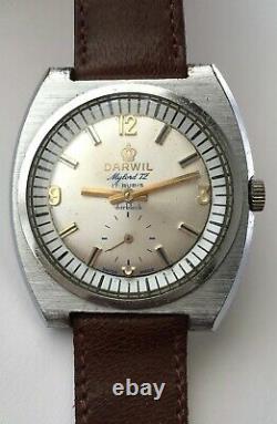 Vintage DARWIL Mylord 72 Darblock 17 Rubis Swiss made Cal. 7071 RARE 1159M