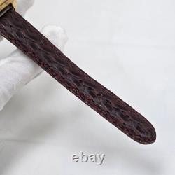 Vintage DOXA Mens Tank Wrist Watch Mechanical Wind Up Gold Plated Swiss Rare