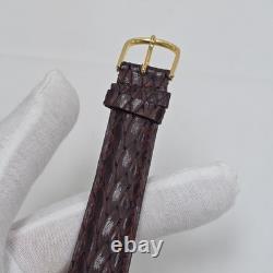 Vintage DOXA Mens Tank Wrist Watch Mechanical Wind Up Gold Plated Swiss Rare