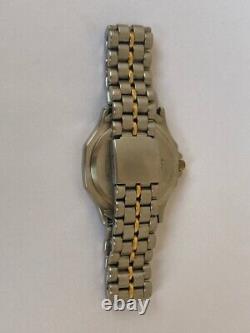 Vintage Delma Watch Two Toned Silver Gold Mint Condition With Case Swiss So Rare