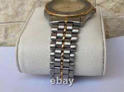 Vintage Delma Watch Two Toned Silver Gold Mint Condition With Case Swiss So Rare