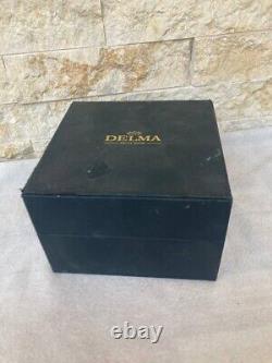 Vintage Delma Watch Two Toned Silver Gold Mint Condition With Case Swiss So Rare