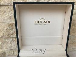 Vintage Delma Watch Two Toned Silver Gold Mint Condition With Case Swiss So Rare