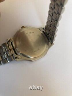 Vintage Delma Watch Two Toned Silver Gold Mint Condition With Case Swiss So Rare