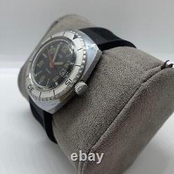 Vintage Diver Watch TRIB Nivada Depthmaster Style Manual Swiss Made 70s Rare