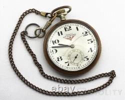 Vintage Doxa Pocket Watch Swiss Mechanical Chain Anti Magnetique Rare Old 20th