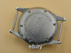 Vintage Doxa sa 11 1/2 1147 Rare Military watch Tuxedo Bicolor dial Swiss Made