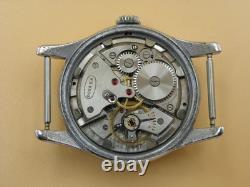 Vintage Doxa sa 11 1/2 1147 Rare Military watch Tuxedo Bicolor dial Swiss Made