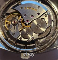 Vintage ETERNA Mechanical Men's Watch Cal 1476K RARE 17J Swiss Steel'65 MINT