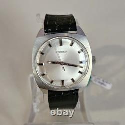 Vintage ETERNA Mechanical Men's Watch Cal 1476K RARE 17J Swiss Steel'65 MINT