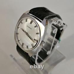 Vintage ETERNA Mechanical Men's Watch Cal 1476K RARE 17J Swiss Steel'65 MINT