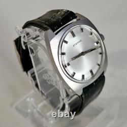 Vintage ETERNA Mechanical Men's Watch Cal 1476K RARE 17J Swiss Steel'65 MINT