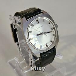 Vintage ETERNA Mechanical Men's Watch Cal 1476K RARE 17J Swiss Steel'65 MINT