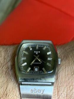 Vintage Elgin Automatic Watch Swiss Made Very Rare In Great Condition