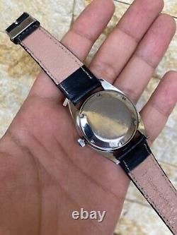 Vintage Elgin Watch Automatic Swiss Silver 25 Jewels 1960's Gents 36mm Rare Mens