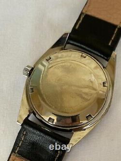 Vintage Elgin Watch Automatic Swiss Silver 25 Jewels 1960's Gents 36mm Rare Mens