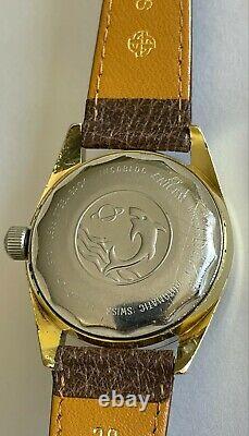 Vintage Enicar Automatic watch Chocolate Incabloc 147-01-11 Swiss 2327 RARE ENIC