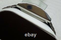 Vintage Enicar Ddf 250 Automatic Day Date Swiss Mens Wrist Watch Rare Square
