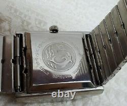 Vintage Enicar Ddf 250 Automatic Day Date Swiss Mens Wrist Watch Rare Square