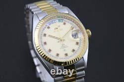 Vintage Enicar Very Rare Day Date President Men`s Automatic 25jewels Swiss Watch