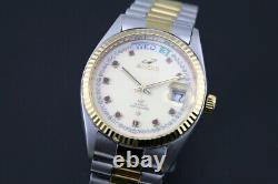 Vintage Enicar Very Rare Day Date President Men`s Automatic 25jewels Swiss Watch
