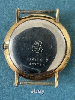 Vintage Extremely Rare Swiss Ernest Borel Yellow Gold Plated Man's Watch