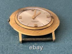 Vintage Extremely Rare Swiss Ernest Borel Yellow Gold Plated Man's Watch