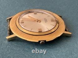 Vintage Extremely Rare Swiss Ernest Borel Yellow Gold Plated Man's Watch