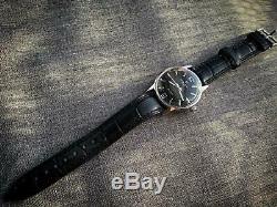 Vintage Favre Leuba Gents Manual Wind Watch, Rare, Swiss Black DIAL
