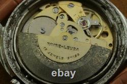 Vintage Favre Leuba White Automatic Swiss Men's Working Wrist Watch Rare. 35mm