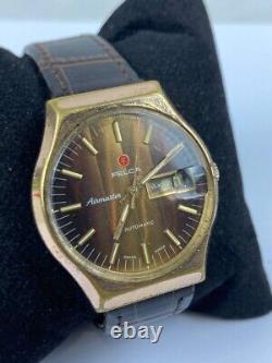 Vintage Felca Airmaster Watch Automatic Rotomatic 1950's Ultra Rare 35 MM Swiss