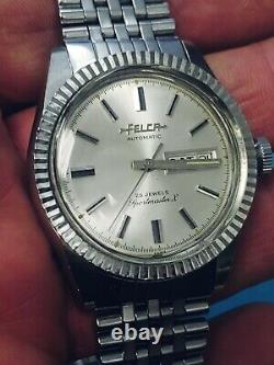 Vintage Felca Sportmaster X automatic Swiss original H&Cie bracelet rare