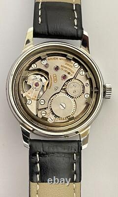 Vintage GRUEN Watch Watertite Swiss Incabloc Waterproof Gruen Black Dial RARE