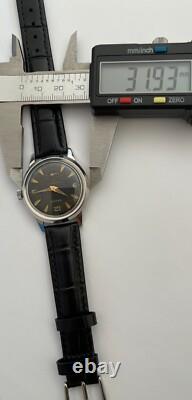 Vintage GRUEN Watch Watertite Swiss Incabloc Waterproof Gruen Black Dial RARE