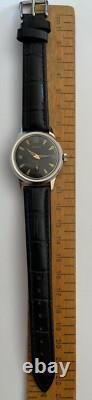 Vintage GRUEN Watch Watertite Swiss Incabloc Waterproof Gruen Black Dial RARE