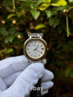 Vintage Gerald genta Style Valgine Swiss Made Quartz unisex Watch 31MM Rare Find