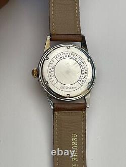 Vintage HYDE Automatic Watch Incabloc 25 Jewels Arrow Red Sweep hand Swiss RARE