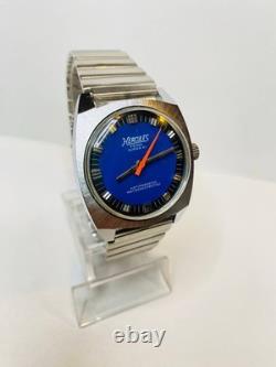 Vintage Hercules Prima Super 21 Mens Mechanical Watch Swiss Made Blue Dial RARE
