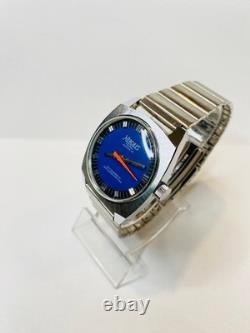 Vintage Hercules Prima Super 21 Mens Mechanical Watch Swiss Made Blue Dial RARE