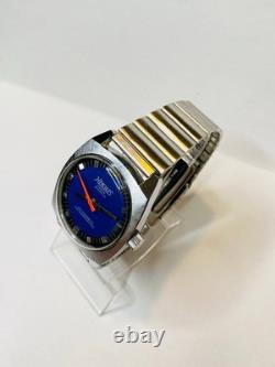 Vintage Hercules Prima Super 21 Mens Mechanical Watch Swiss Made Blue Dial RARE