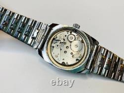 Vintage Hercules Prima Super 21 Mens Mechanical Watch Swiss Made Blue Dial RARE
