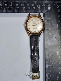 Vintage Herodia Ancre 17 Rubis Swiss Made Gold Plated Mechanical Watch 35mm Rare