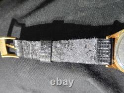 Vintage Herodia Ancre 17 Rubis Swiss Made Gold Plated Mechanical Watch 35mm Rare