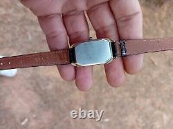 Vintage Insa Watch Tank mechanic Swiss Watch Gold plated 1970s Rare Watch