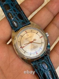 Vintage Invencible Watch Swiss Made Silver Mens Gents 39mm Handwind 1960's Rare