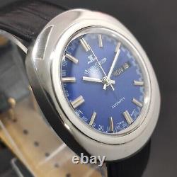 Vintage Jaegar LeCoultre Club Automatic Swiss Men Working Wrist Watch 37MM Rare